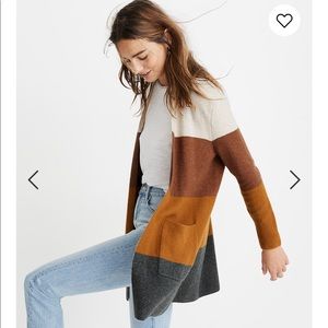 Kent Striped Cardigan Sweater in Coziest Yarn